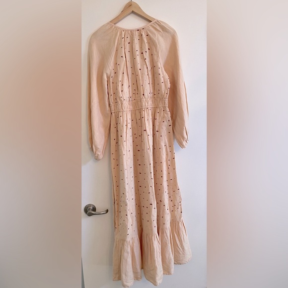 By Anthropologie Embroidered V-Neck Maxi Dress NWT - Picture 8 of 8